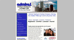 Desktop Screenshot of admiralhvac.com